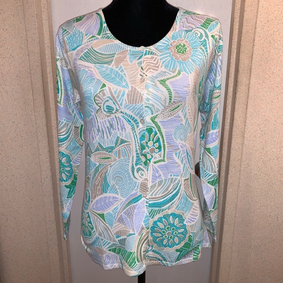 Sigrid Olsen Shirt with buttons Petite Size Medium - Picture 1 of 6